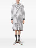 Thom Browne repp stripe seersucker oversized sportcoat