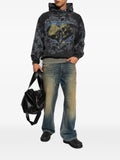 Represent graphic-print star-pattern hoodie