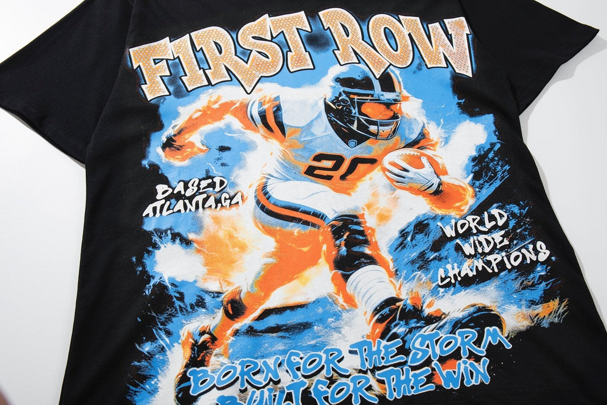 MAJESTIK Football Graphic Short-Sleeve T-Shirt