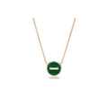 Pomellato Style Lock Cubic Zirconia Necklace
